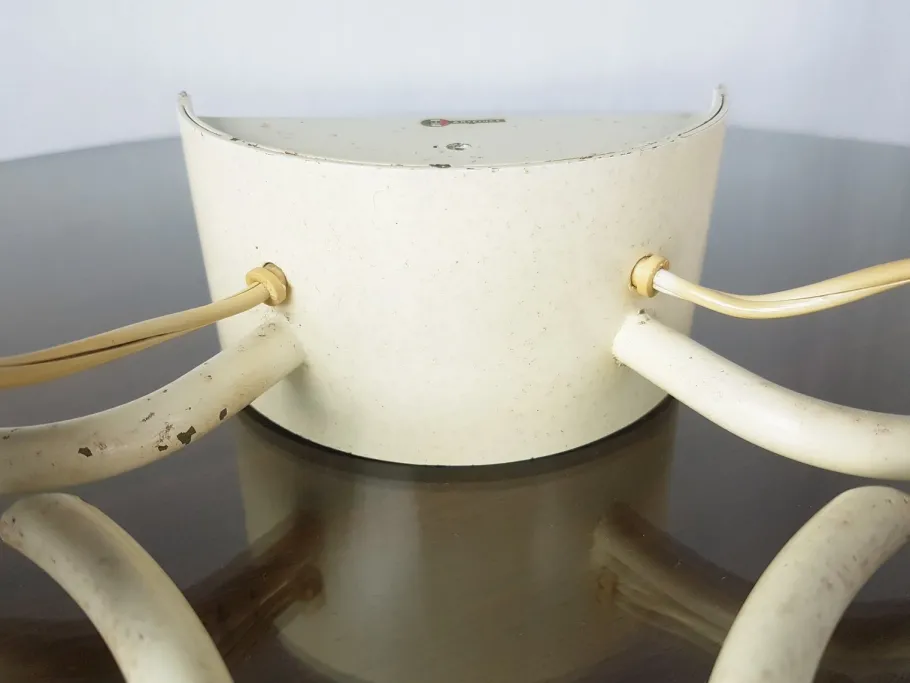 Best Pamono White Metal Model 238/2 Wall Light by Gino Sarfatti for Arteluce, 1960s