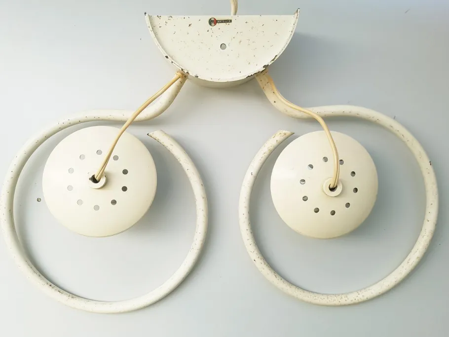 Best Pamono White Metal Model 238/2 Wall Light by Gino Sarfatti for Arteluce, 1960s