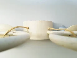 Best Pamono White Metal Model 238/2 Wall Light by Gino Sarfatti for Arteluce, 1960s