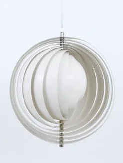 Discount Pamono White Moon Lamp by Verner Panton for Louis Poulsen, 1960s