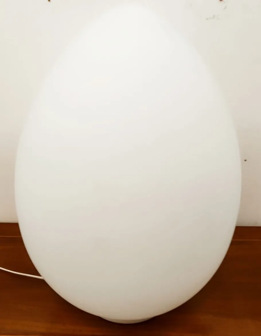 Best Pamono White Murano Egg Table Lamp