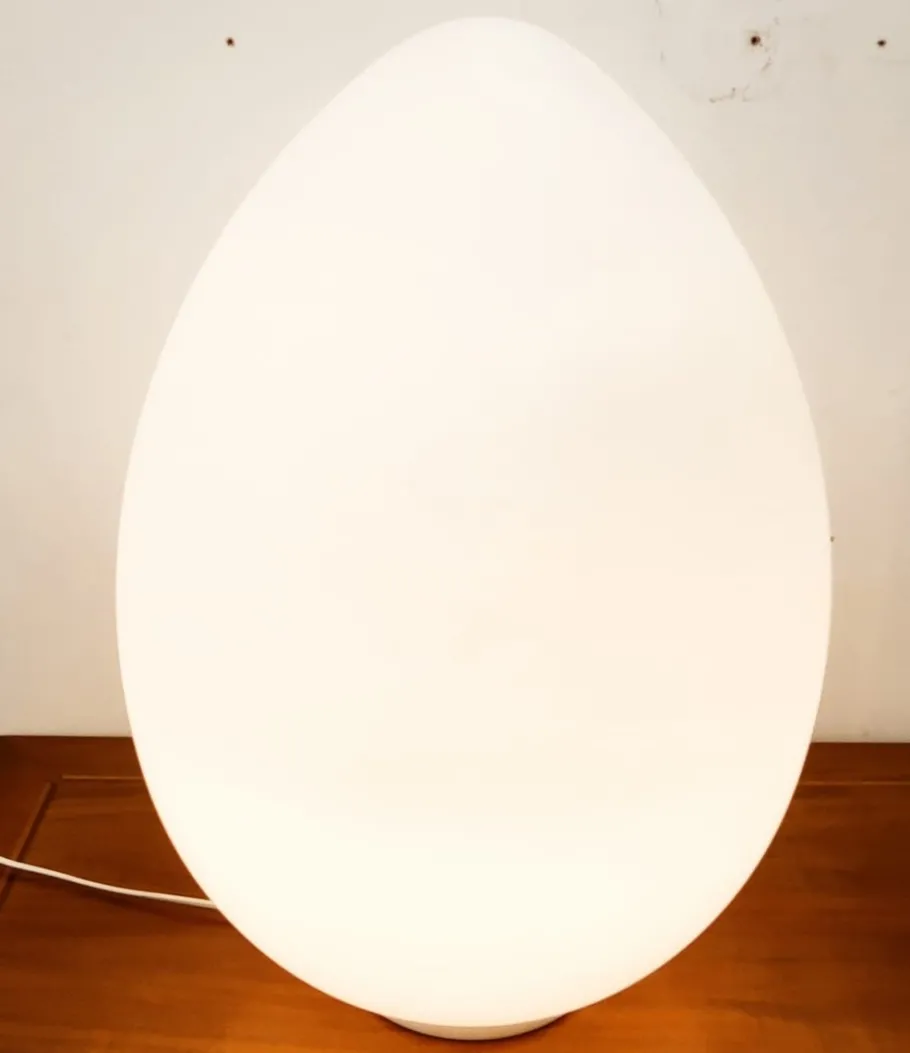Best Pamono White Murano Egg Table Lamp