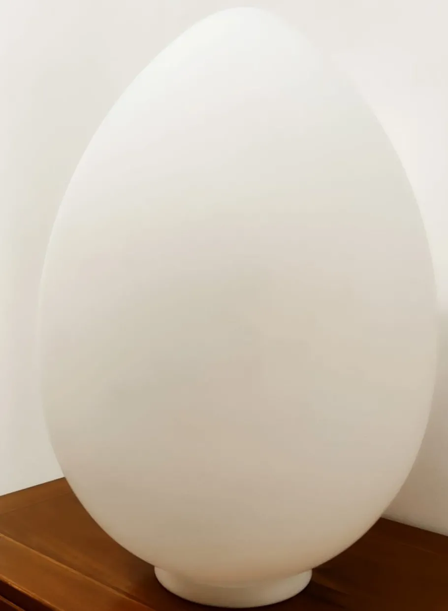 Best Pamono White Murano Egg Table Lamp