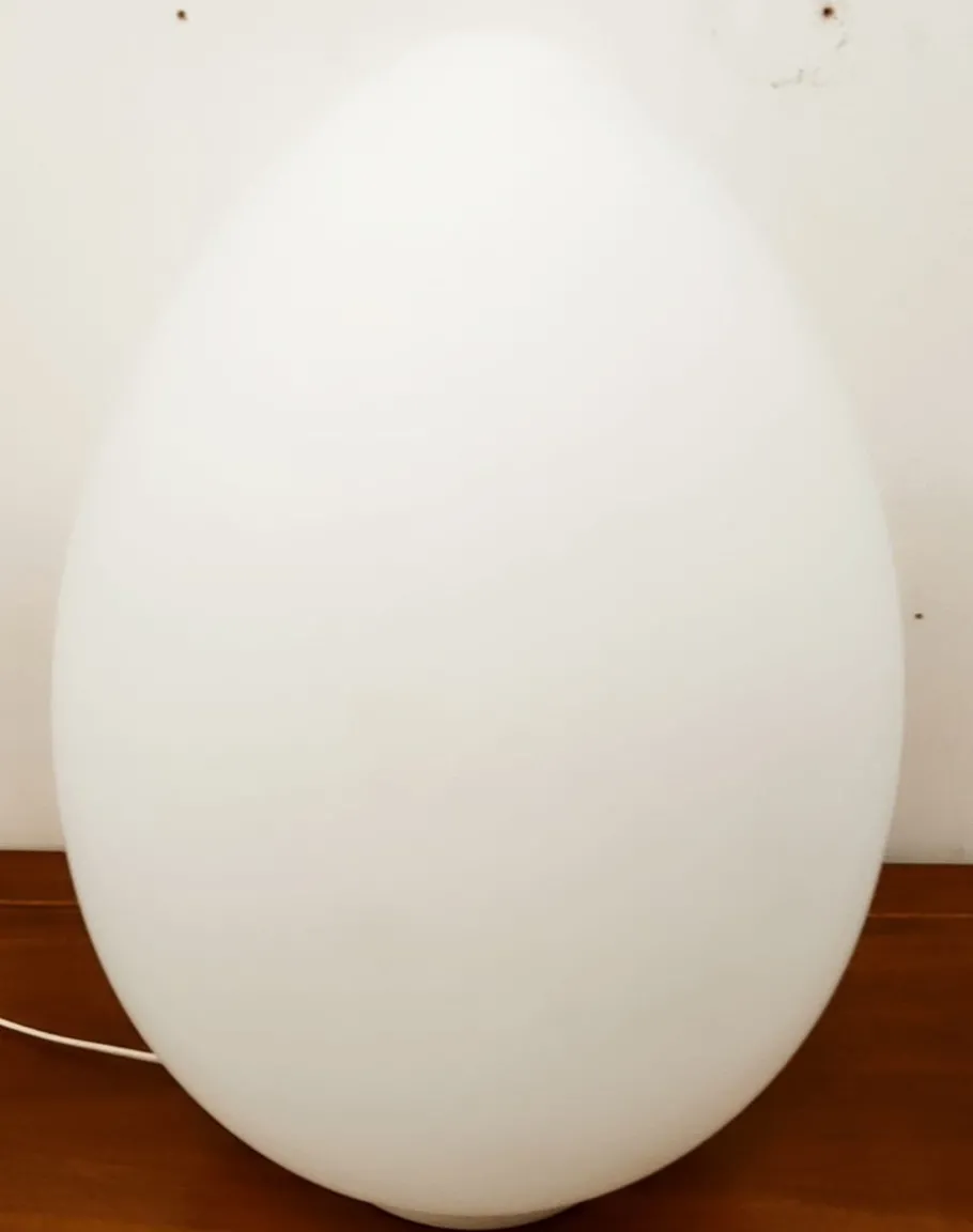 Best Pamono White Murano Egg Table Lamp