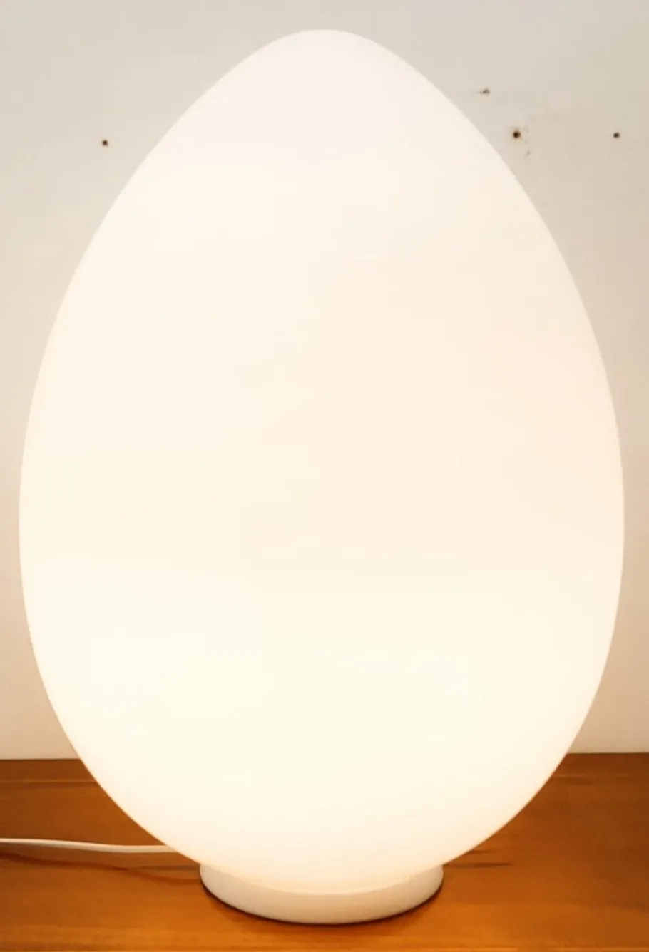 Best Pamono White Murano Egg Table Lamp