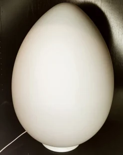 Best Pamono White Murano Egg Table Lamp
