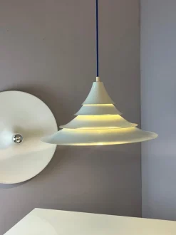 Hot Pamono White Pagoda Pendant by Ricardoni for Nordisk Solar