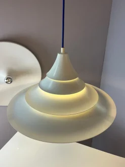 Hot Pamono White Pagoda Pendant by Ricardoni for Nordisk Solar