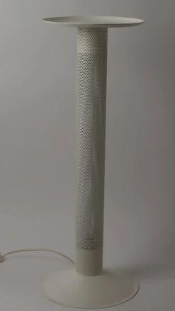 Discount Pamono White Perforated Metal Floor Lamp from Ikea, 1980s