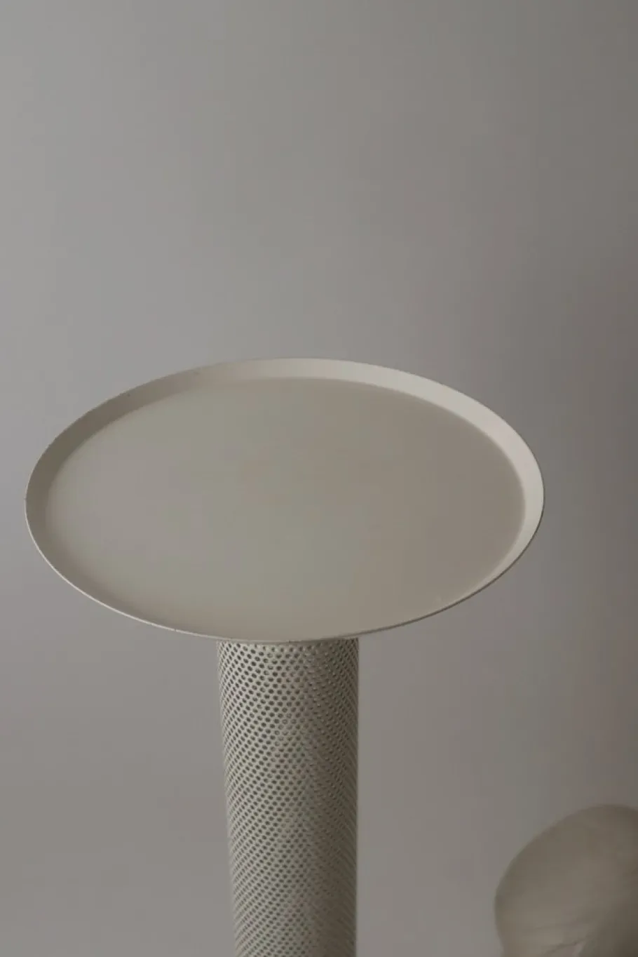 Discount Pamono White Perforated Metal Floor Lamp from Ikea, 1980s