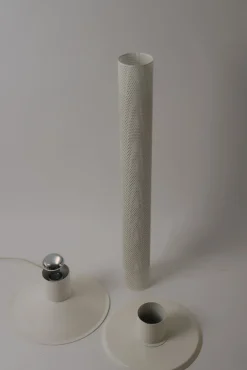 Discount Pamono White Perforated Metal Floor Lamp from Ikea, 1980s