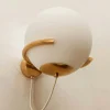 Clearance Pamono White Sphere Brass Wall Light