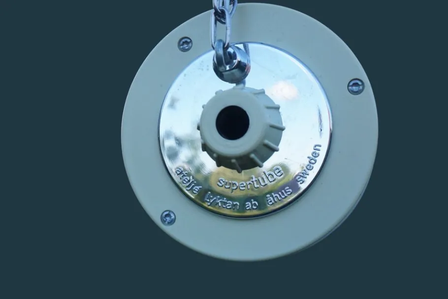 Best Pamono White Supertube Lamp by Anders Pehrson for Atelje Lyktan, 1970s