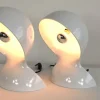 Outlet Pamono White Table Lamps Dalu by Vico Magistretti for Artemide, 1960s, Set of 2