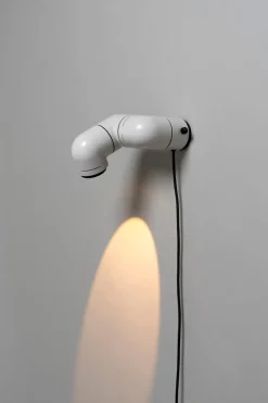 Hot Pamono White Tatu Wall Lamp by André Ricard