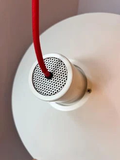 New Pamono White Trapez Slatted Lamp from Nordisk Solar