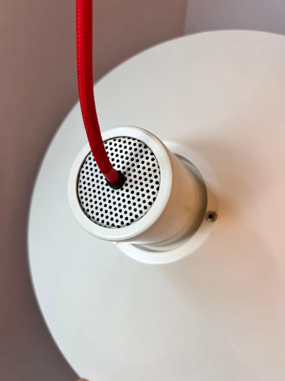 New Pamono White Trapez Slatted Lamp from Nordisk Solar