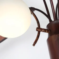 Pamono Wooden Coconut Tree Floor Lamp, 1970s