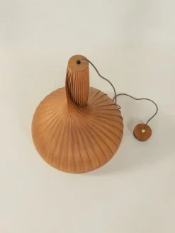 Hot Pamono Wooden Hanging Lamp from Jakobsson, 1960s