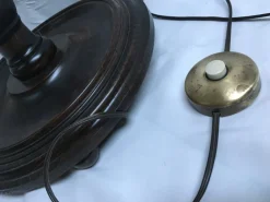 Hot Pamono Wooden Spiral Floor Lamp, 1940s