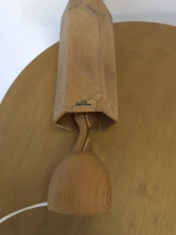 Best Pamono Wooden Table Lamp by Leif Wikner for Persåsen