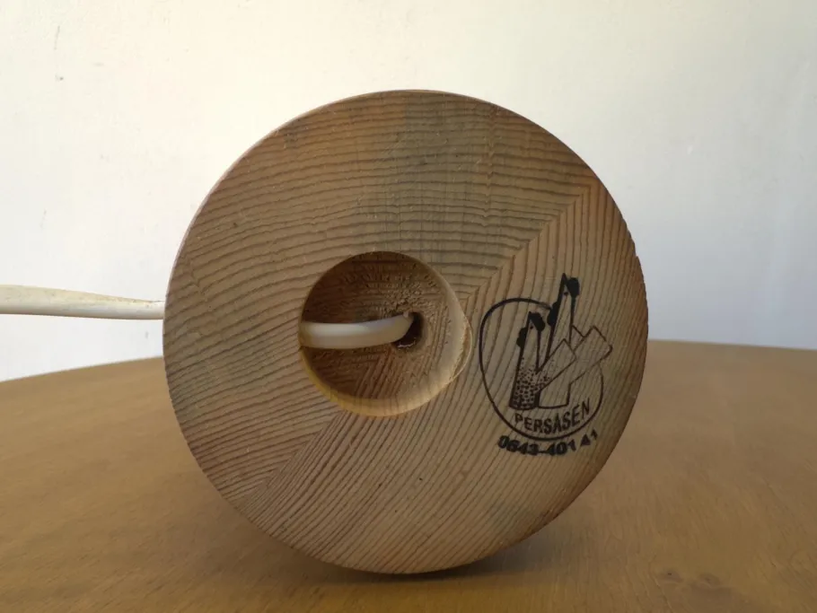 Best Pamono Wooden Table Lamp by Leif Wikner for Persåsen