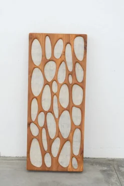 Clearance Pamono Wooden Wall Lamp Cherry and Rice Paper, 1980s