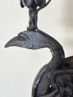 Outlet Pamono Wrought Iron Floor Candleholder, 1900s