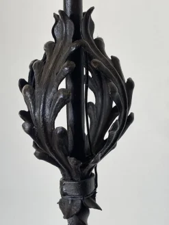 Outlet Pamono Wrought Iron Floor Candleholder, 1900s