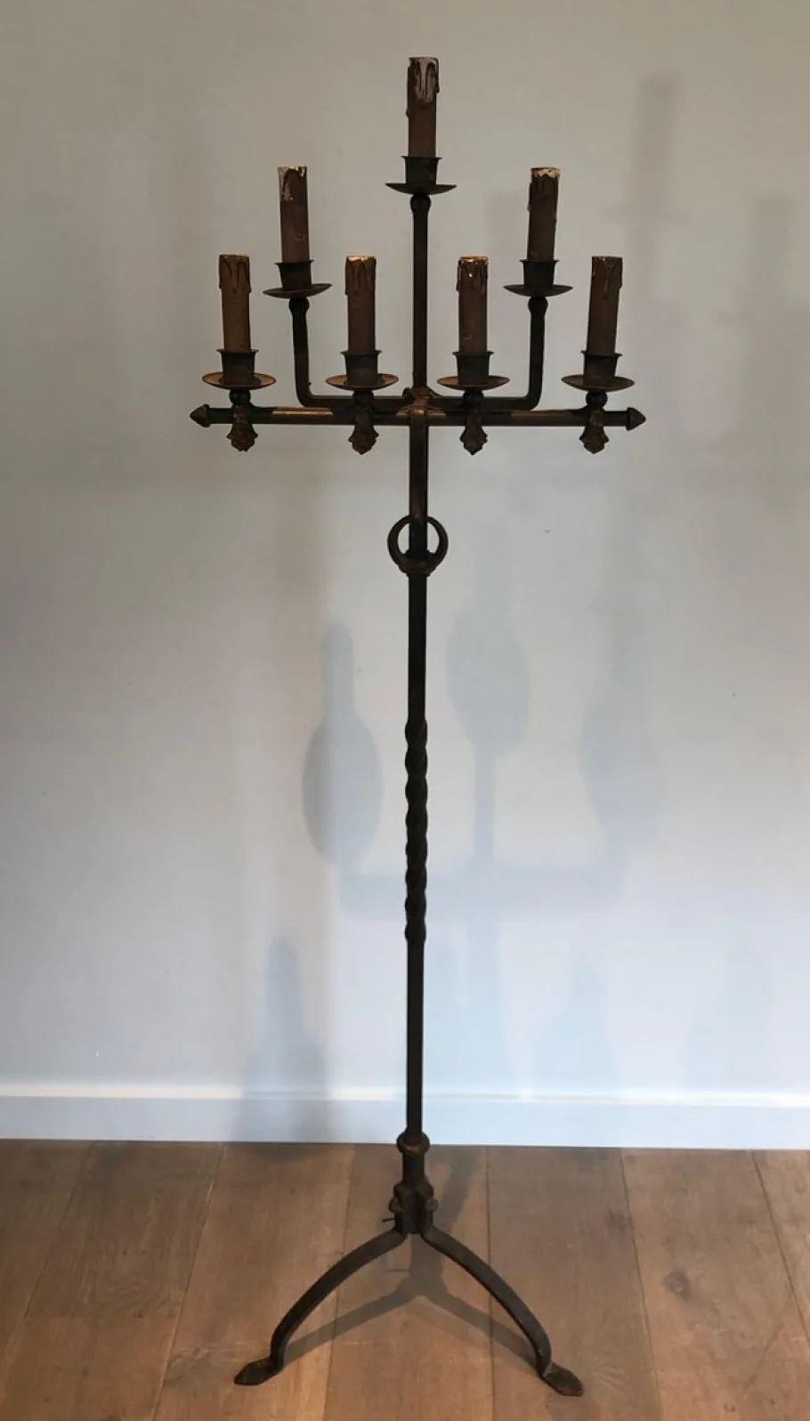 Outlet Pamono Wrought Iron Floor Lamp