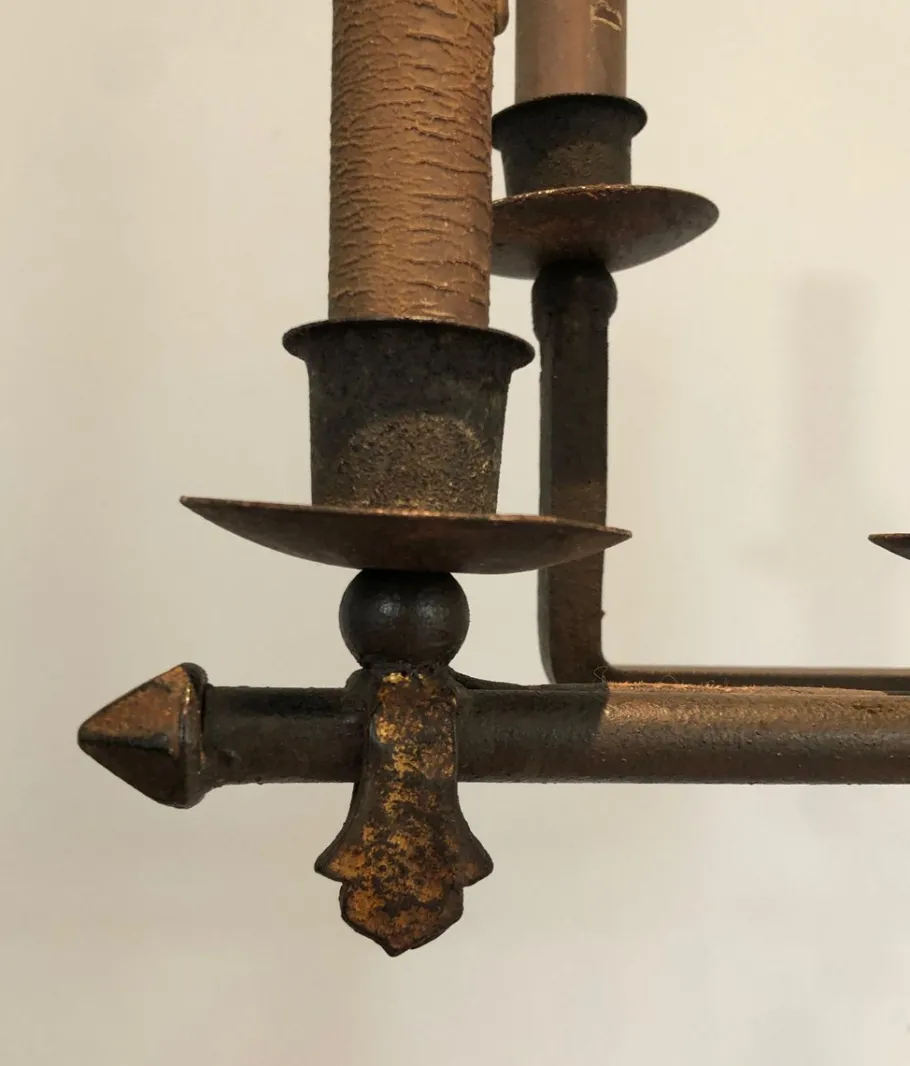 Outlet Pamono Wrought Iron Floor Lamp