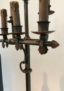 Outlet Pamono Wrought Iron Floor Lamp