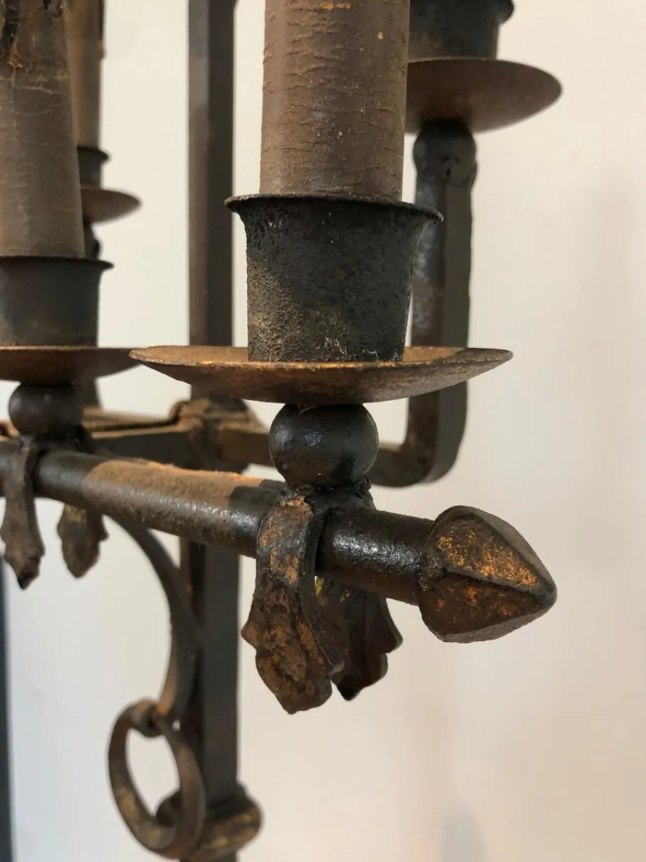 Outlet Pamono Wrought Iron Floor Lamp