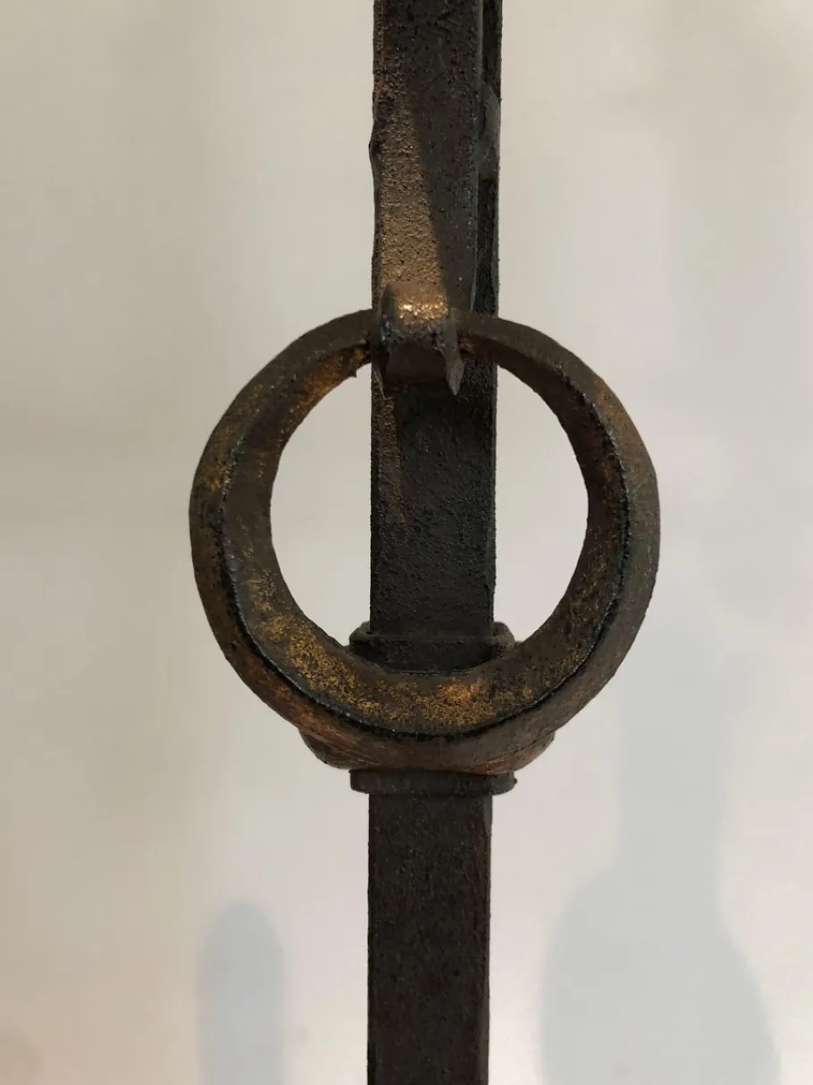 Outlet Pamono Wrought Iron Floor Lamp