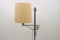 Clearance Pamono Wrought Iron Floor Lamp attributed to Raymond Subes, 1960s