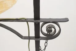 Clearance Pamono Wrought Iron Floor Lamp attributed to Raymond Subes, 1960s