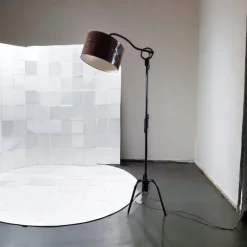 Outlet Pamono Wrought Iron Floor Lamp by Jean Royère, 1940s