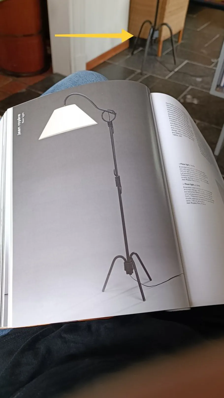 Outlet Pamono Wrought Iron Floor Lamp by Jean Royère, 1940s