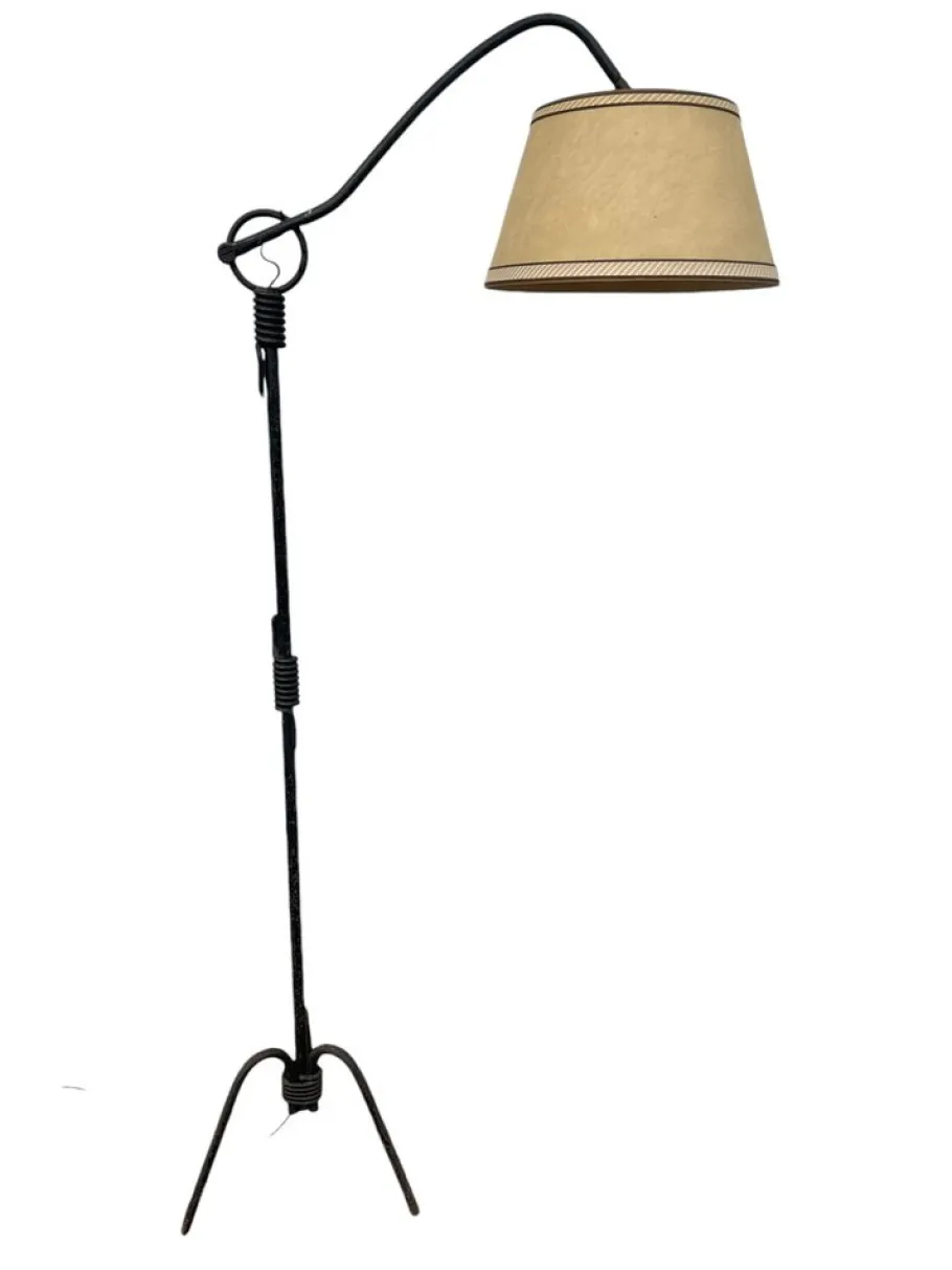 Hot Pamono Wrought Iron Floor Lamp Jean Royère by Jean Royère, 1940s