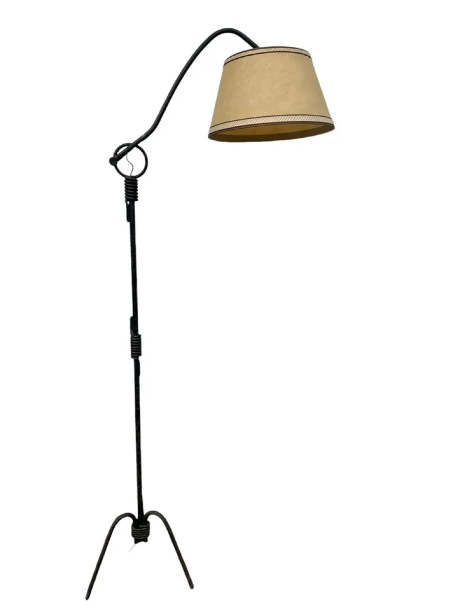 Hot Pamono Wrought Iron Floor Lamp Jean Royère by Jean Royère, 1940s