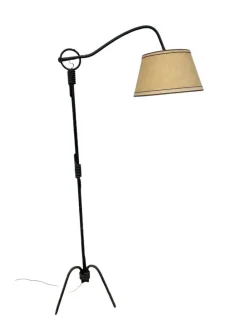 Hot Pamono Wrought Iron Floor Lamp Jean Royère by Jean Royère, 1940s
