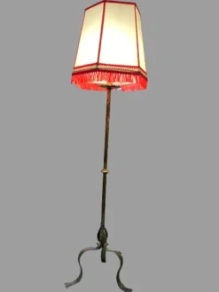 Pamono Wrought Iron Floor Lamp, 1960s