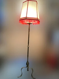 Pamono Wrought Iron Floor Lamp, 1960s