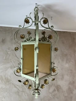 Hot Pamono Wrought Iron Lantern, 1950s