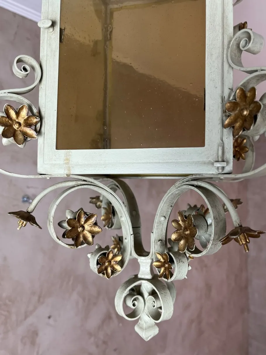 Hot Pamono Wrought Iron Lantern, 1950s