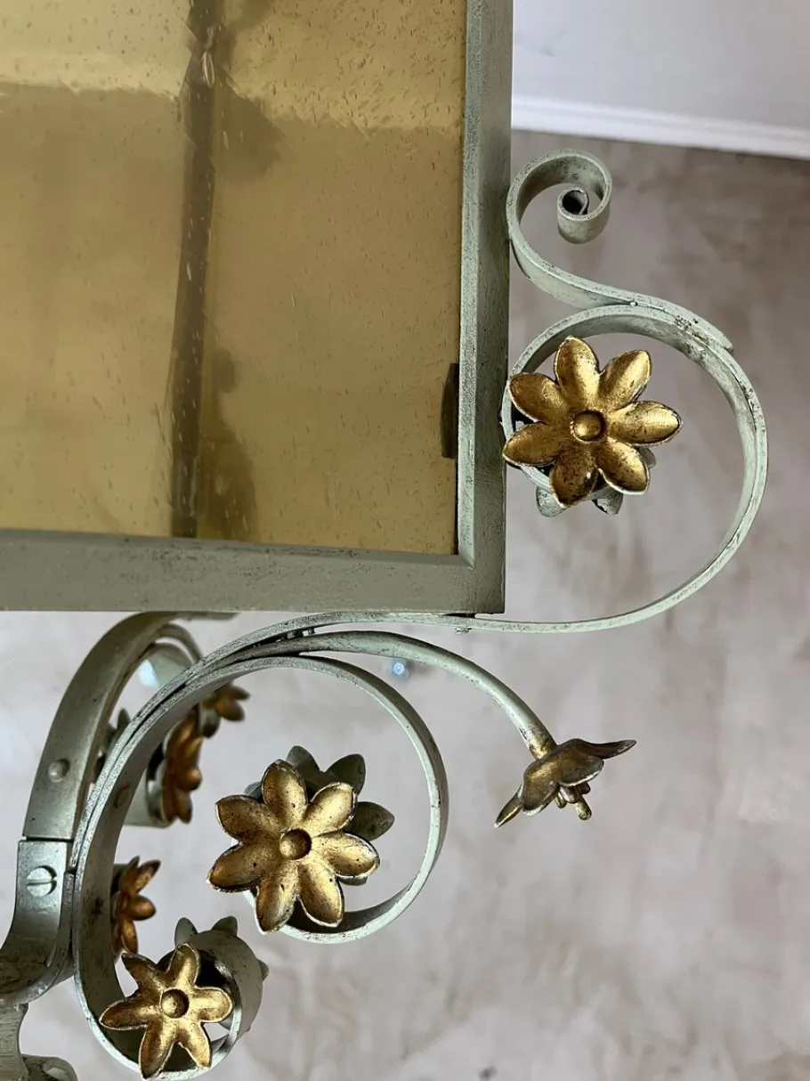 Hot Pamono Wrought Iron Lantern, 1950s