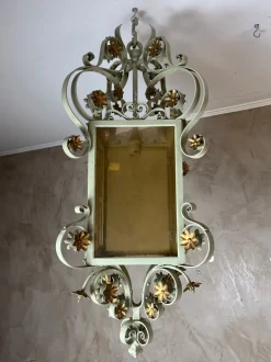 Hot Pamono Wrought Iron Lantern, 1950s