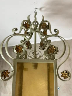 Hot Pamono Wrought Iron Lantern, 1950s