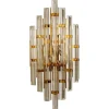 Clearance Pamono XXL Venini Style Murano Glass and Gold-Plated Sconce, Italy