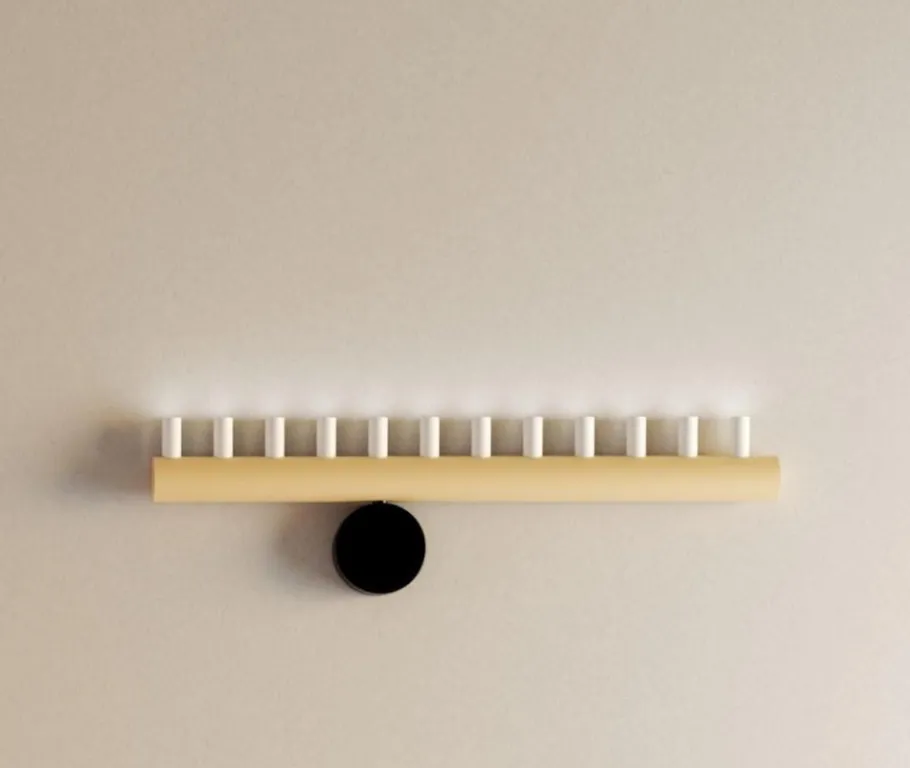 New Pamono Yellow and Black Array Wall Light by Atelier Areti